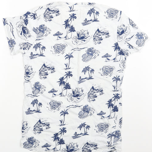 JACK & JONES Mens White    T-Shirt Size M