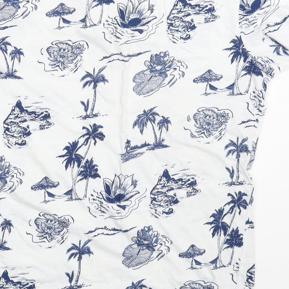 JACK & JONES Mens White    T-Shirt Size M