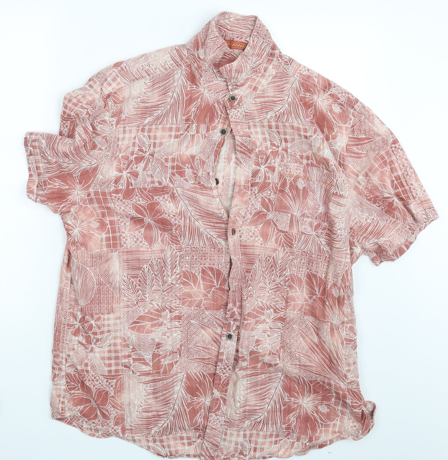 Manataray Mens Multicoloured Paisley   Button-Up Size XL