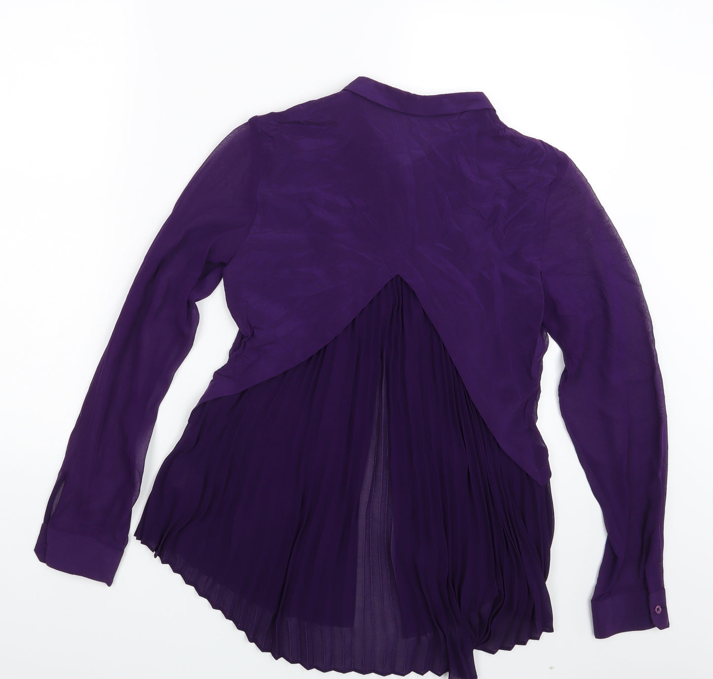 Karen Millen Womens Purple   Basic Button-Up Size 8