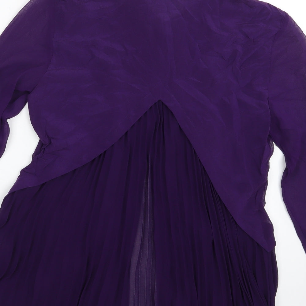 Karen Millen Womens Purple   Basic Button-Up Size 8