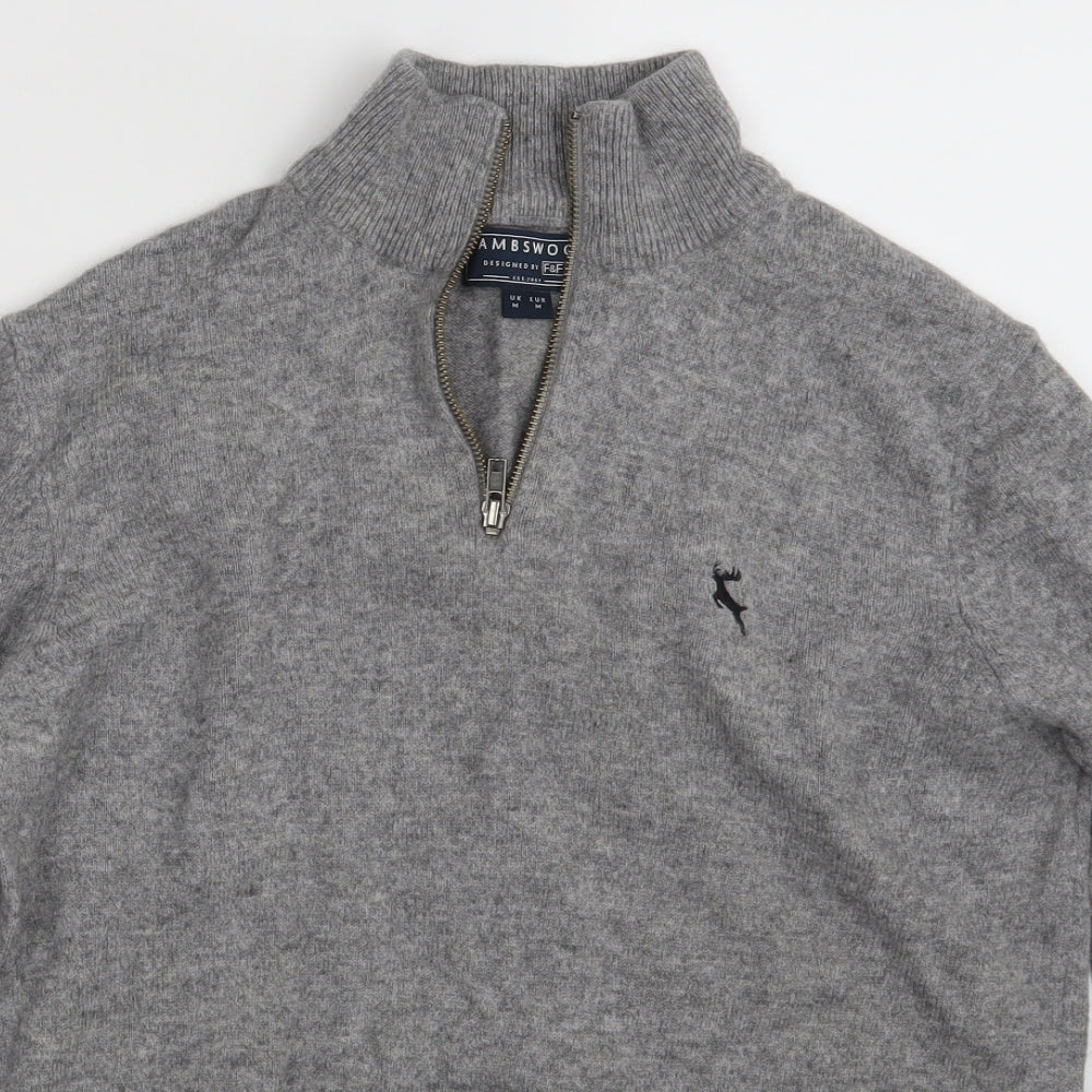 F&F Mens Grey   Pullover Jumper Size M
