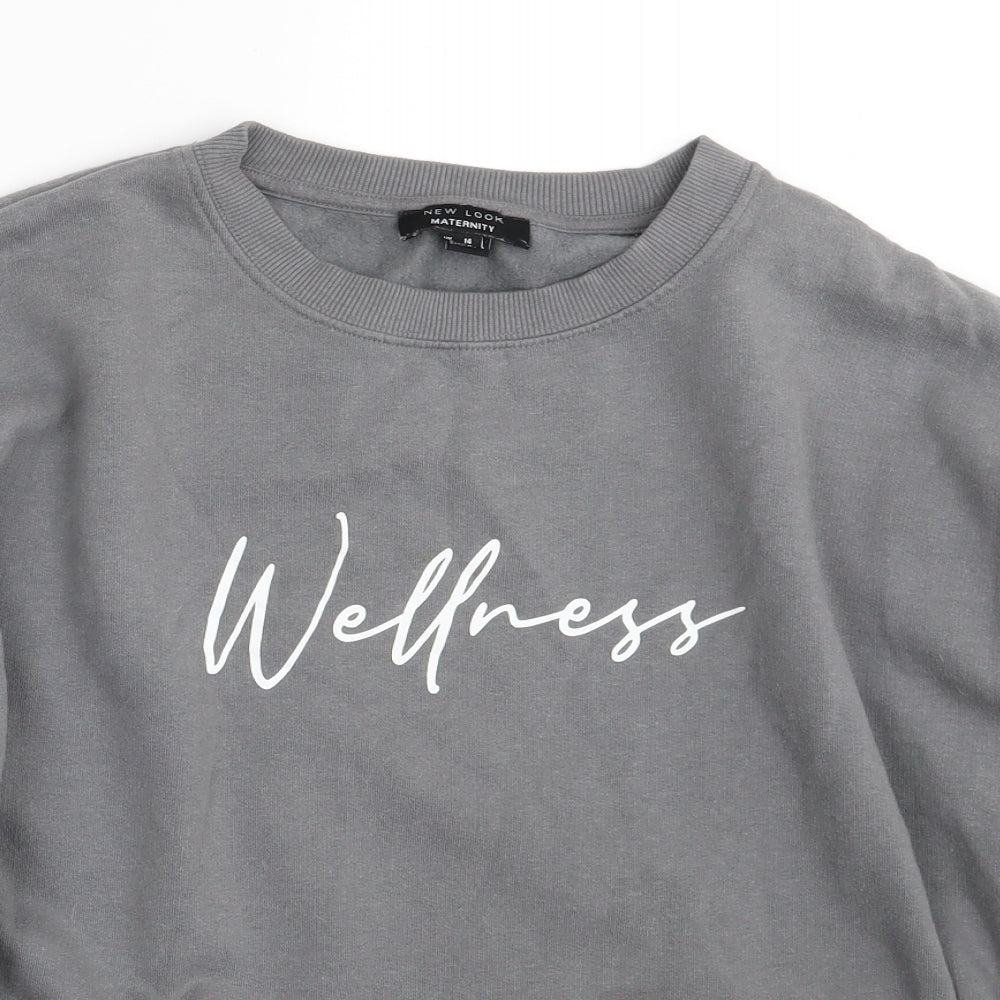New Look Maternity Womens Grey   Pullover Jumper Size 14