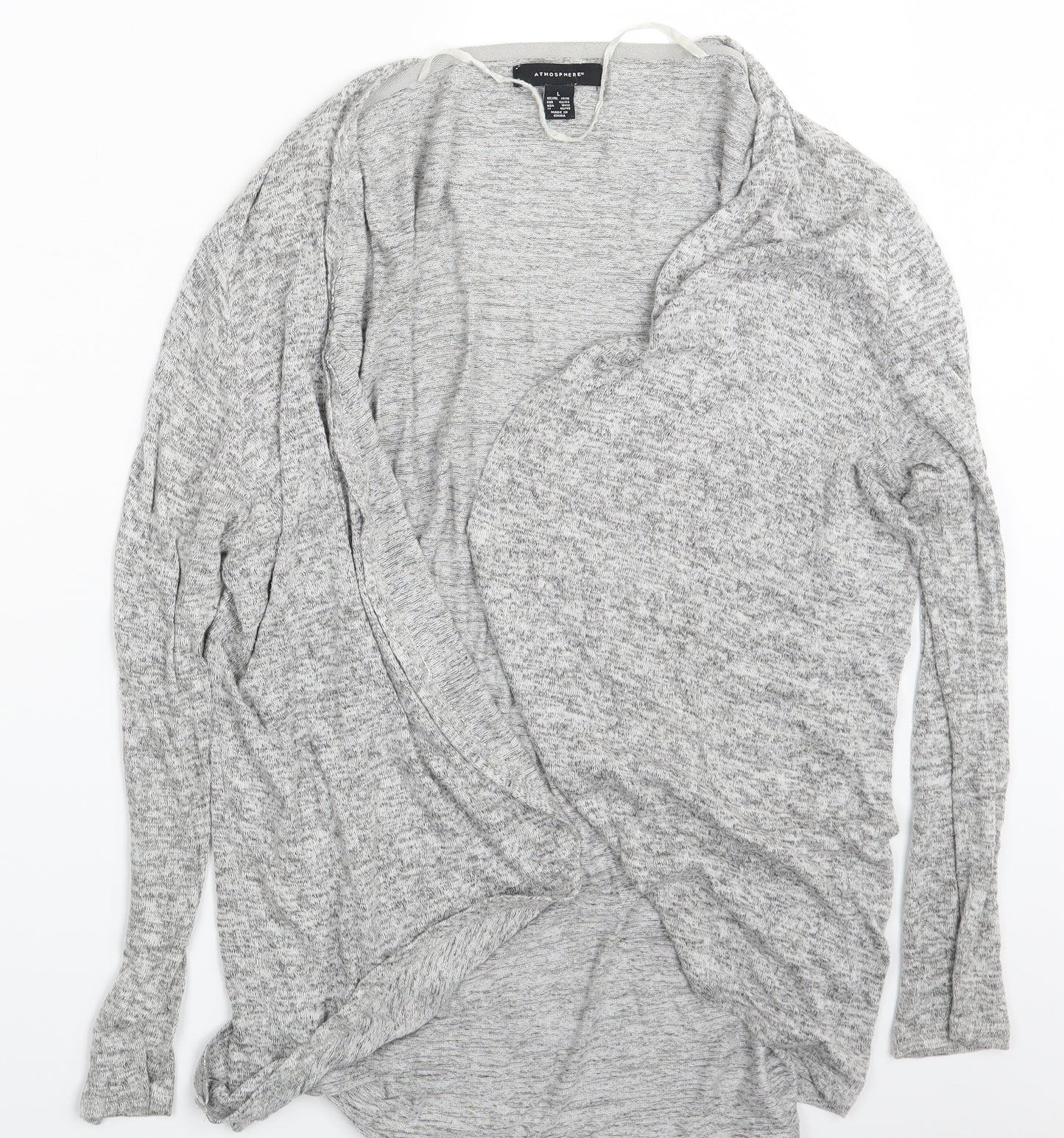 Atmosphere Womens Grey   Wrap Jumper Size 14