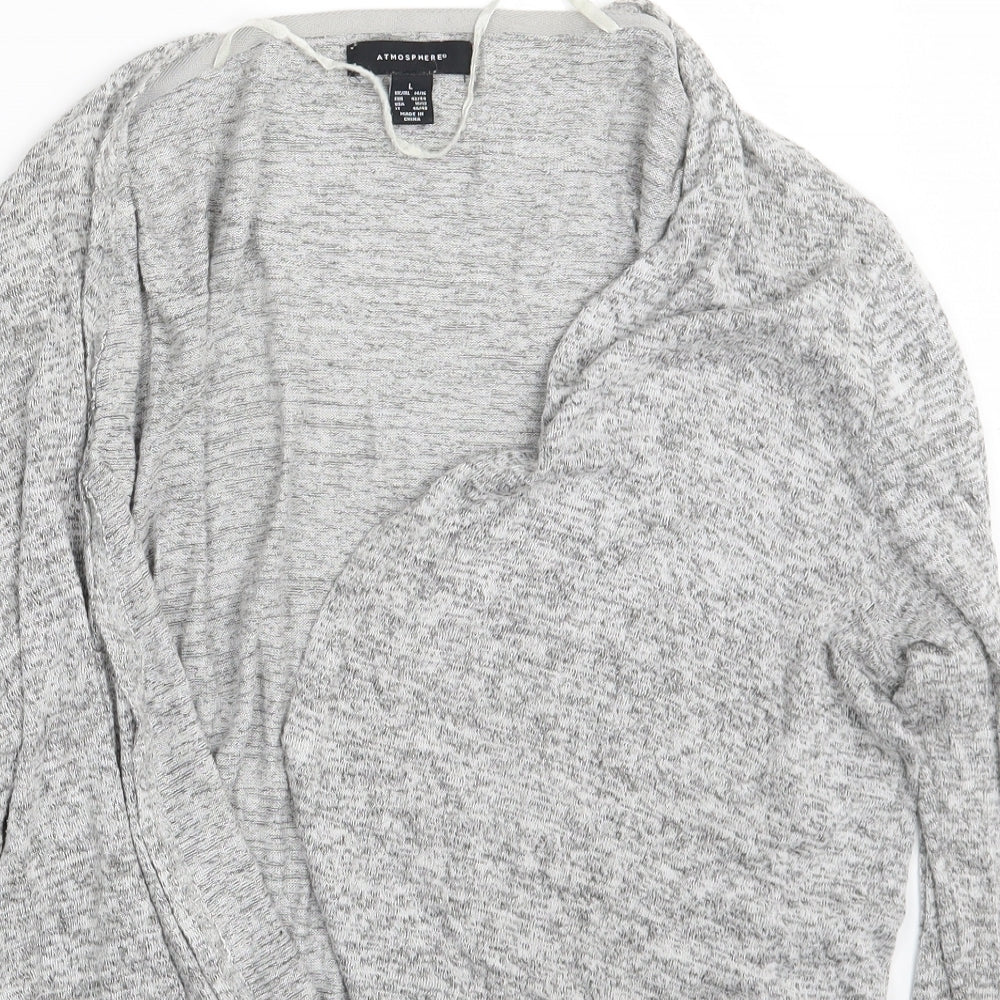 Atmosphere Womens Grey   Wrap Jumper Size 14
