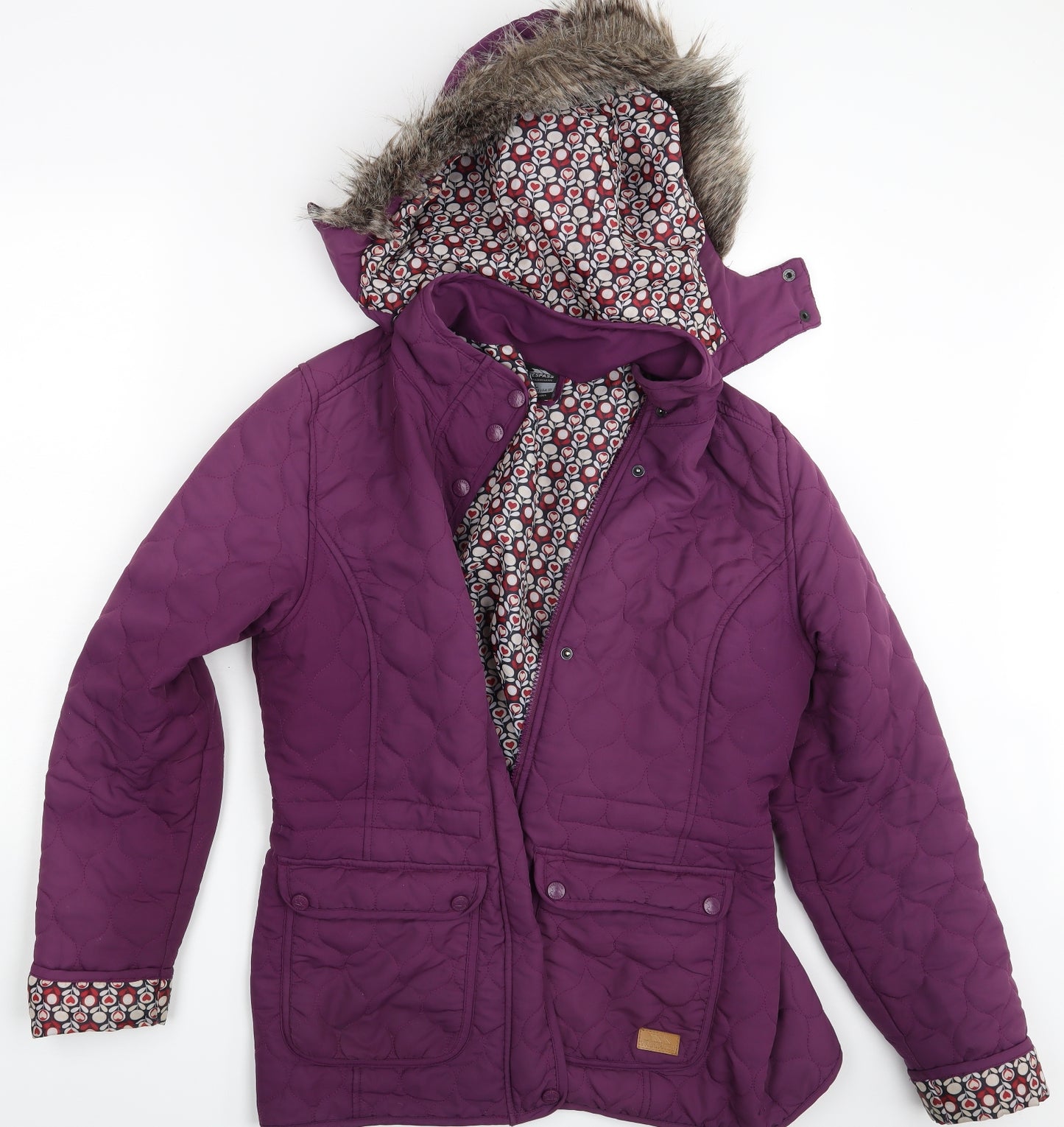 Trespass Womens Purple   Parka Jacket Size 14