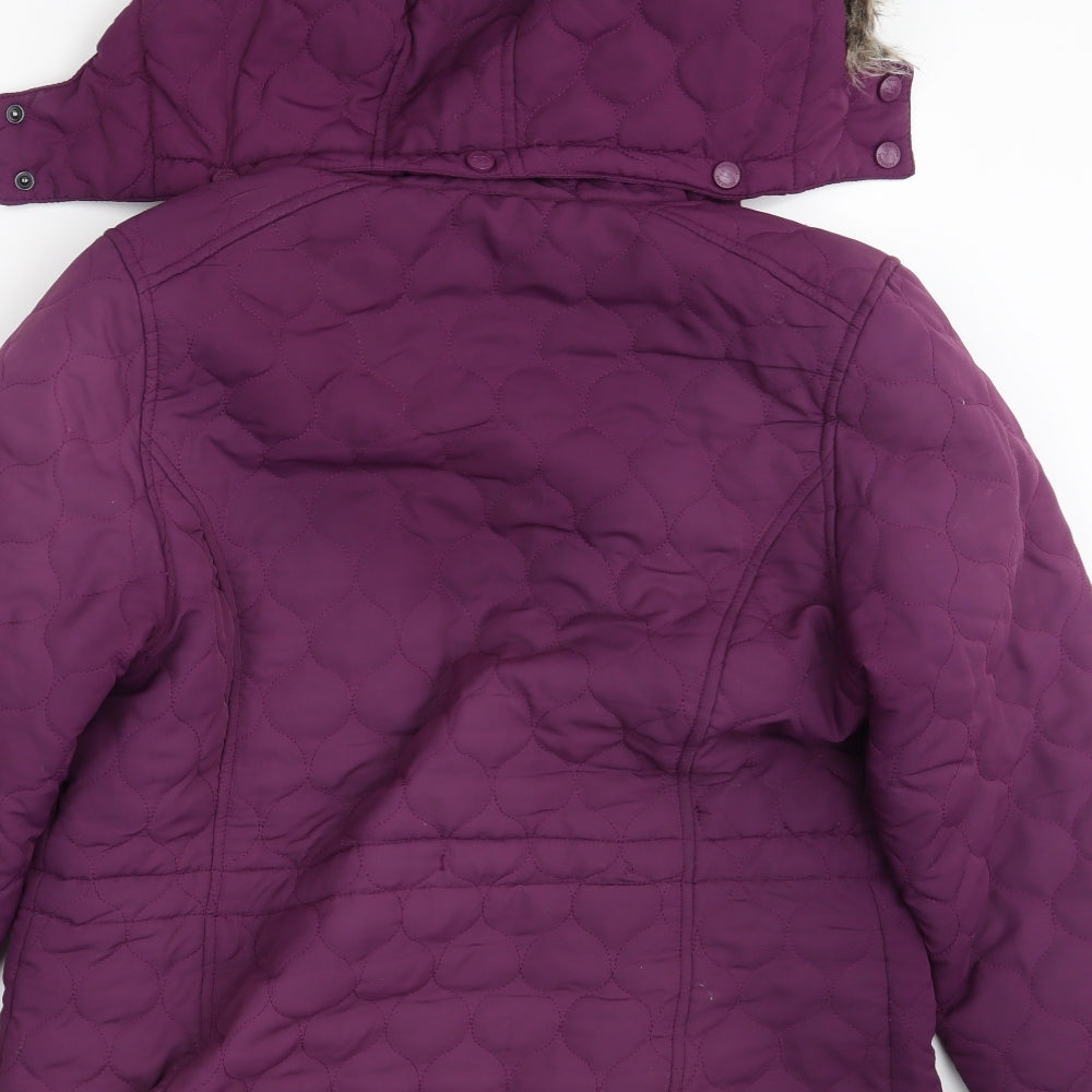 Trespass Womens Purple   Parka Jacket Size 14