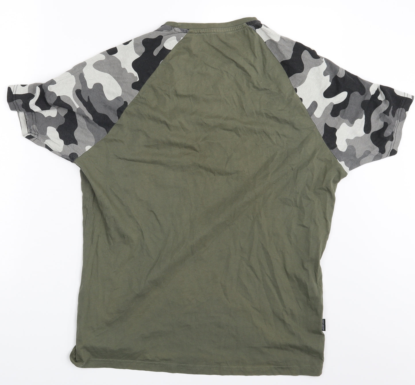 Loyalty & Faith Mens Green Camouflage   T-Shirt Size XL