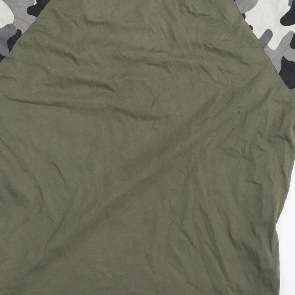 Loyalty & Faith Mens Green Camouflage   T-Shirt Size XL