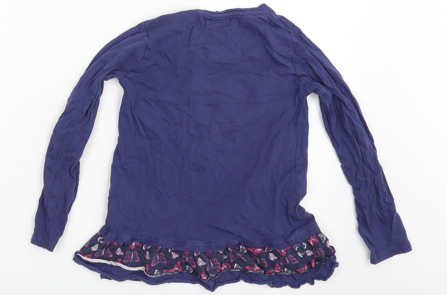 Harper Girl Girls Blue   Basic T-Shirt Size 7-8 Years
