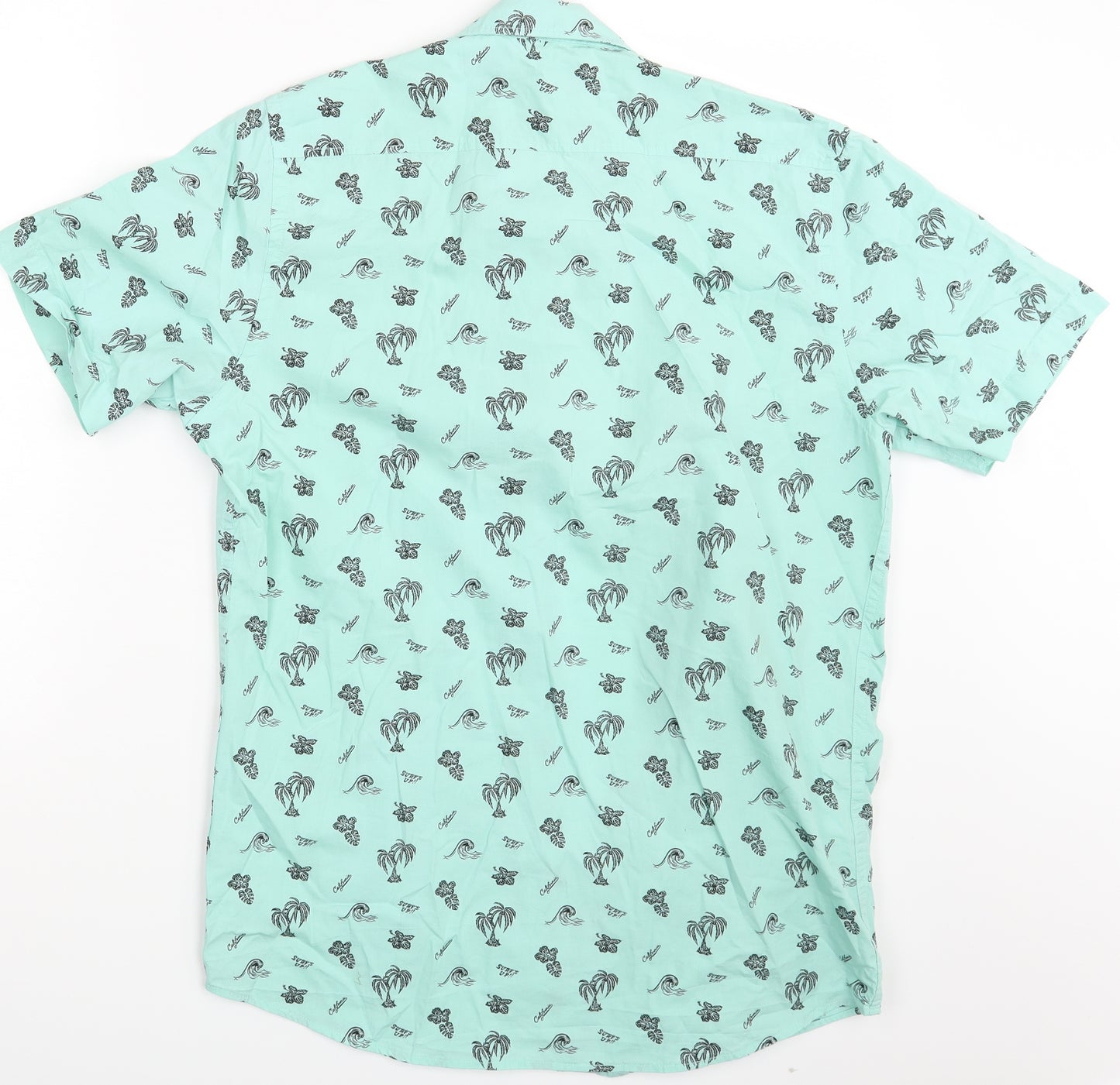 Primark Mens Green    Button-Up Size M