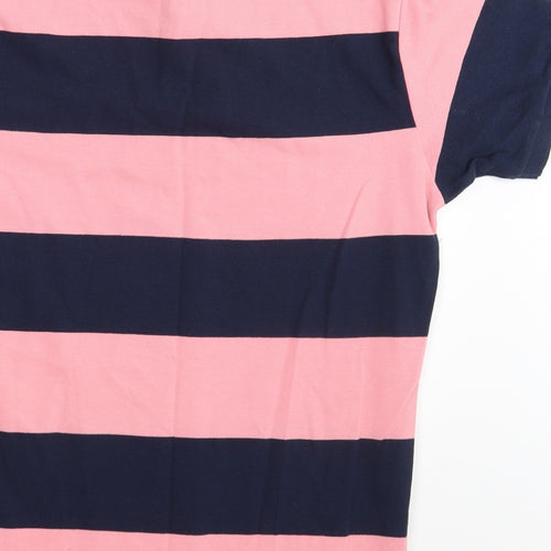 Primark Mens Multicoloured Striped   Polo Size M