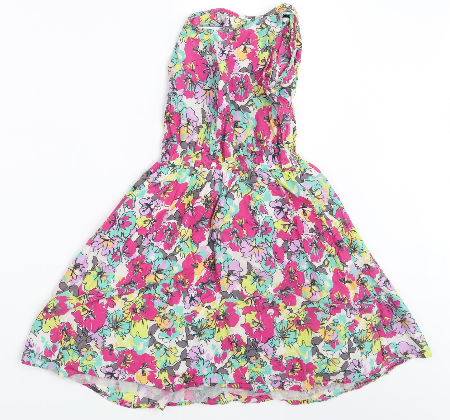 George Girls Multicoloured Floral  A-Line  Size 8-9 Years