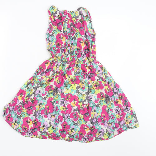 George Girls Multicoloured Floral  A-Line  Size 8-9 Years
