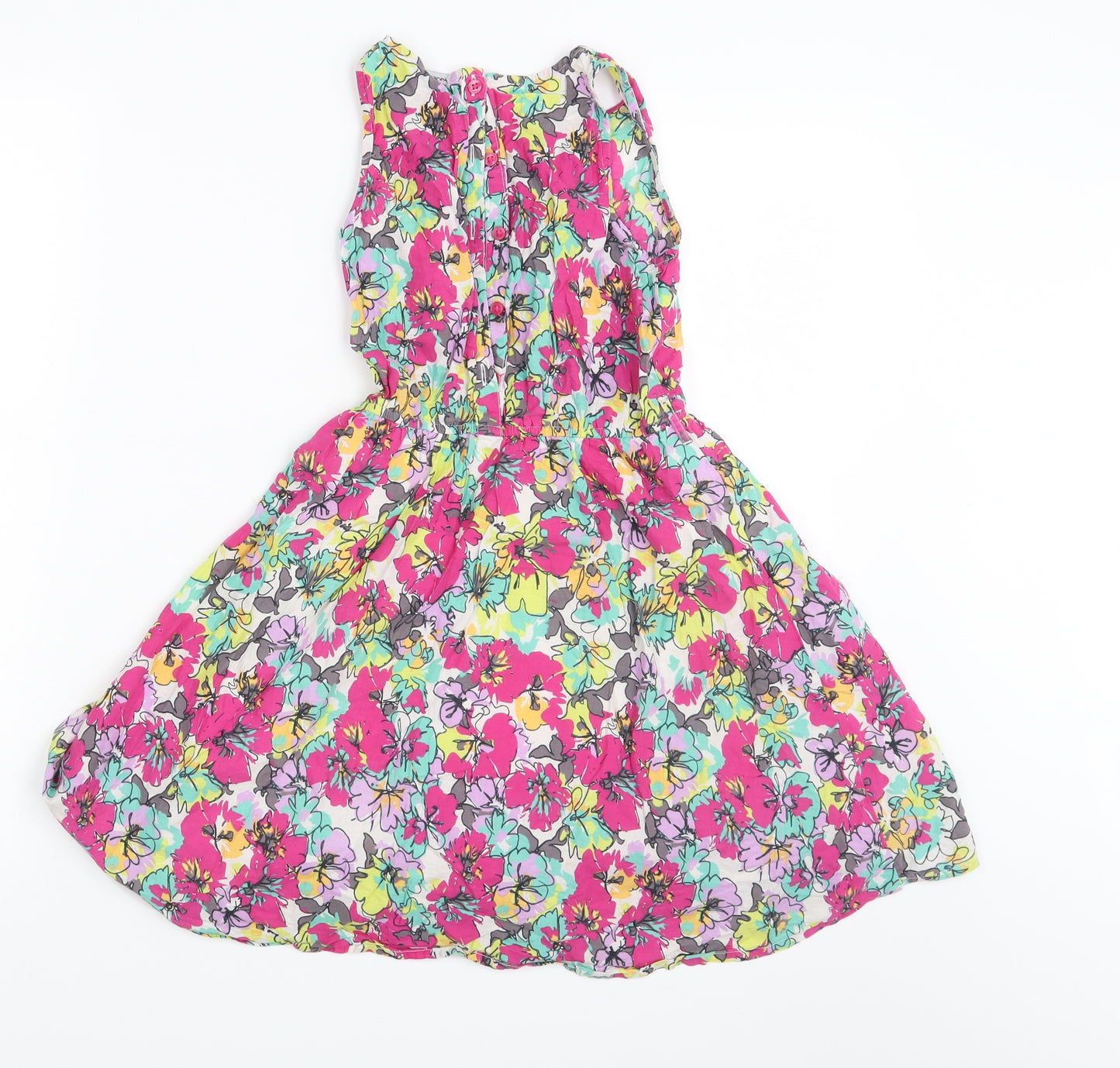 George Girls Multicoloured Floral  A-Line  Size 8-9 Years