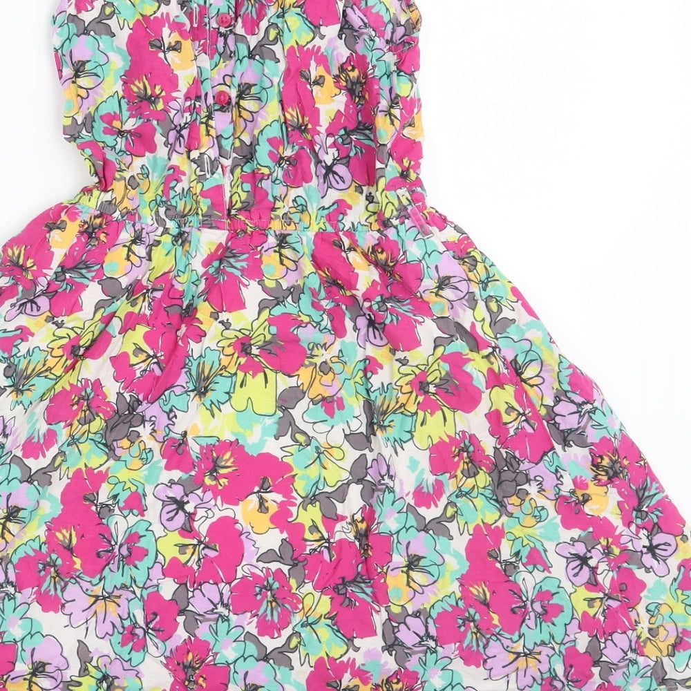 George Girls Multicoloured Floral  A-Line  Size 8-9 Years