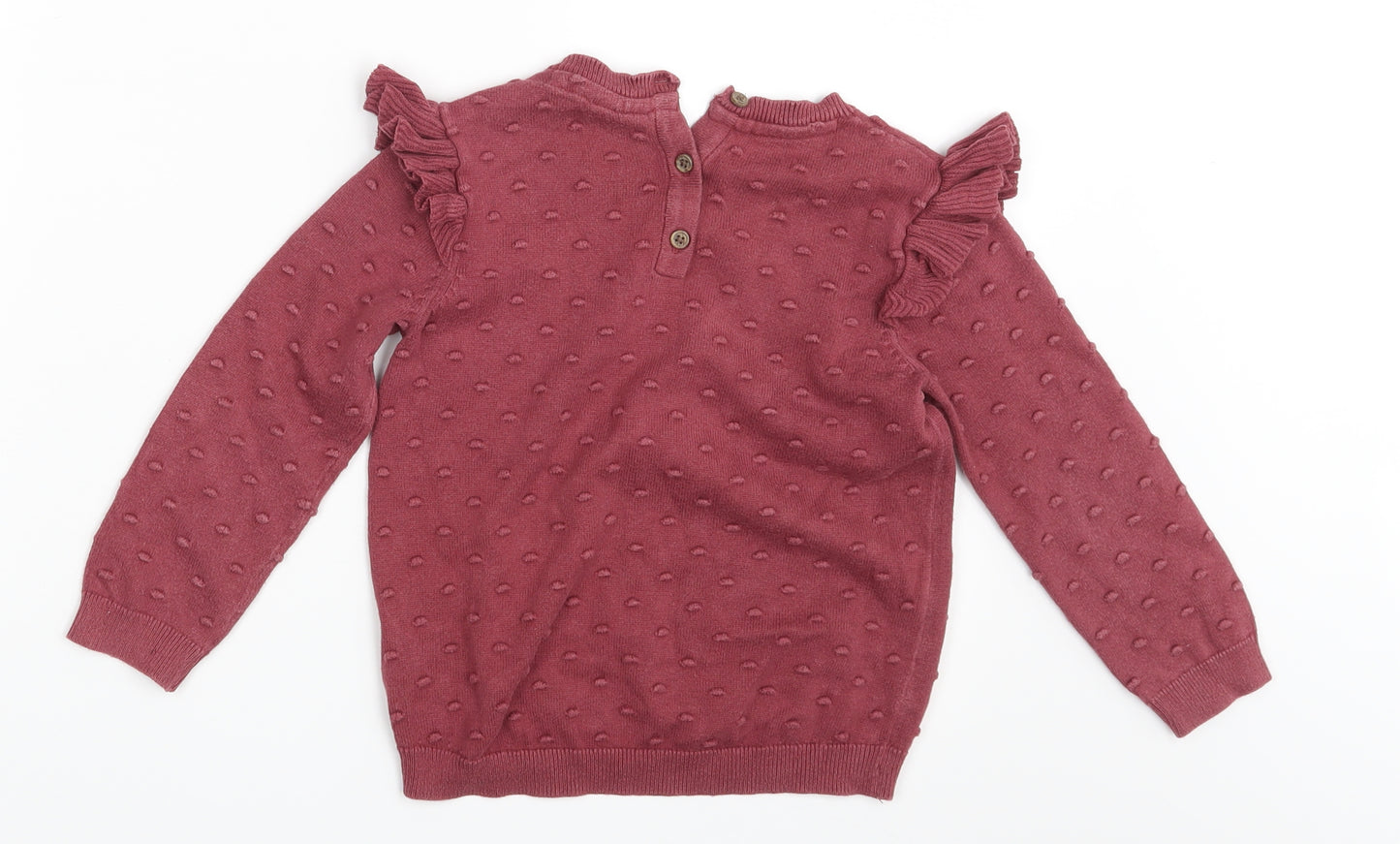 F&F Girls Purple   Pullover Jumper Size 4-5 Years