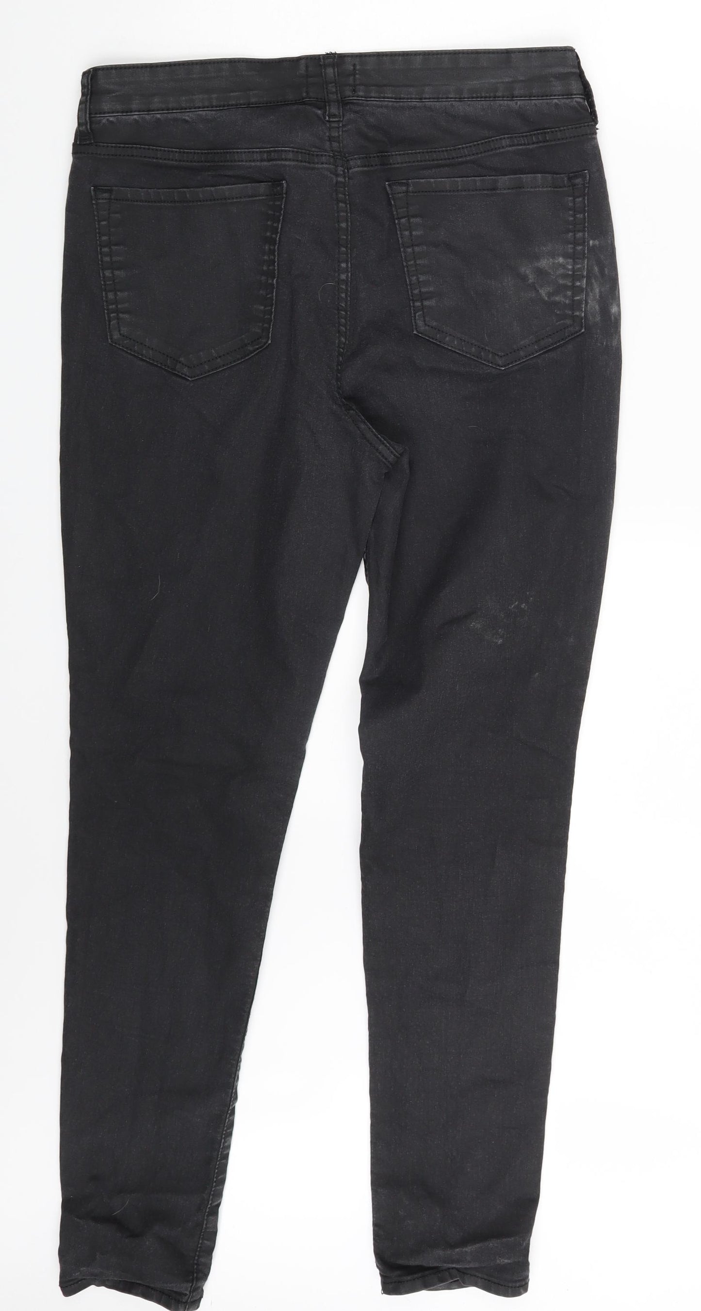 Gap Womens Black  Denim Skinny Jeans Size 16 L29 in