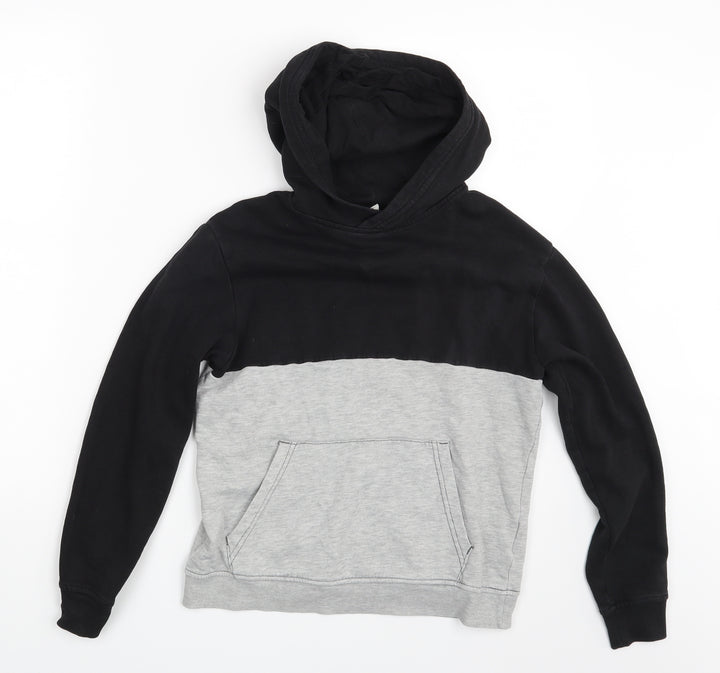 H&M Girls Grey Pullover Hoodie Size 12-13 Years