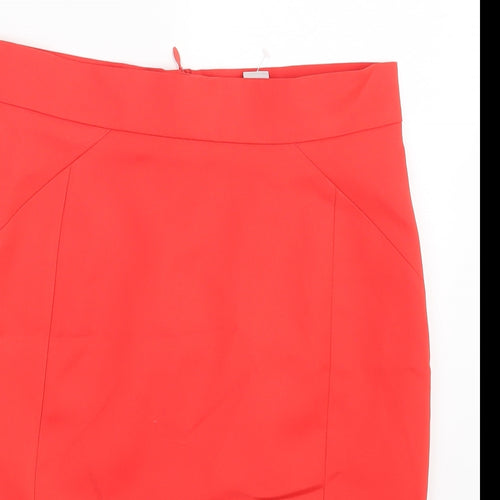 H&M Womens Red   Mini Skirt Size 10