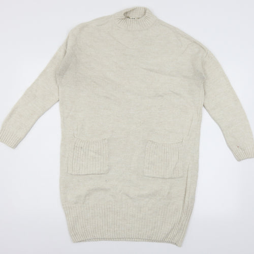 Miss Selfridge Womens Ivory  Knit Pullover Jumper Size 6