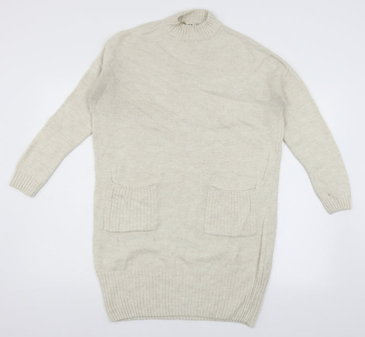 Miss Selfridge Womens Ivory Knit Pullover Jumper Size 6