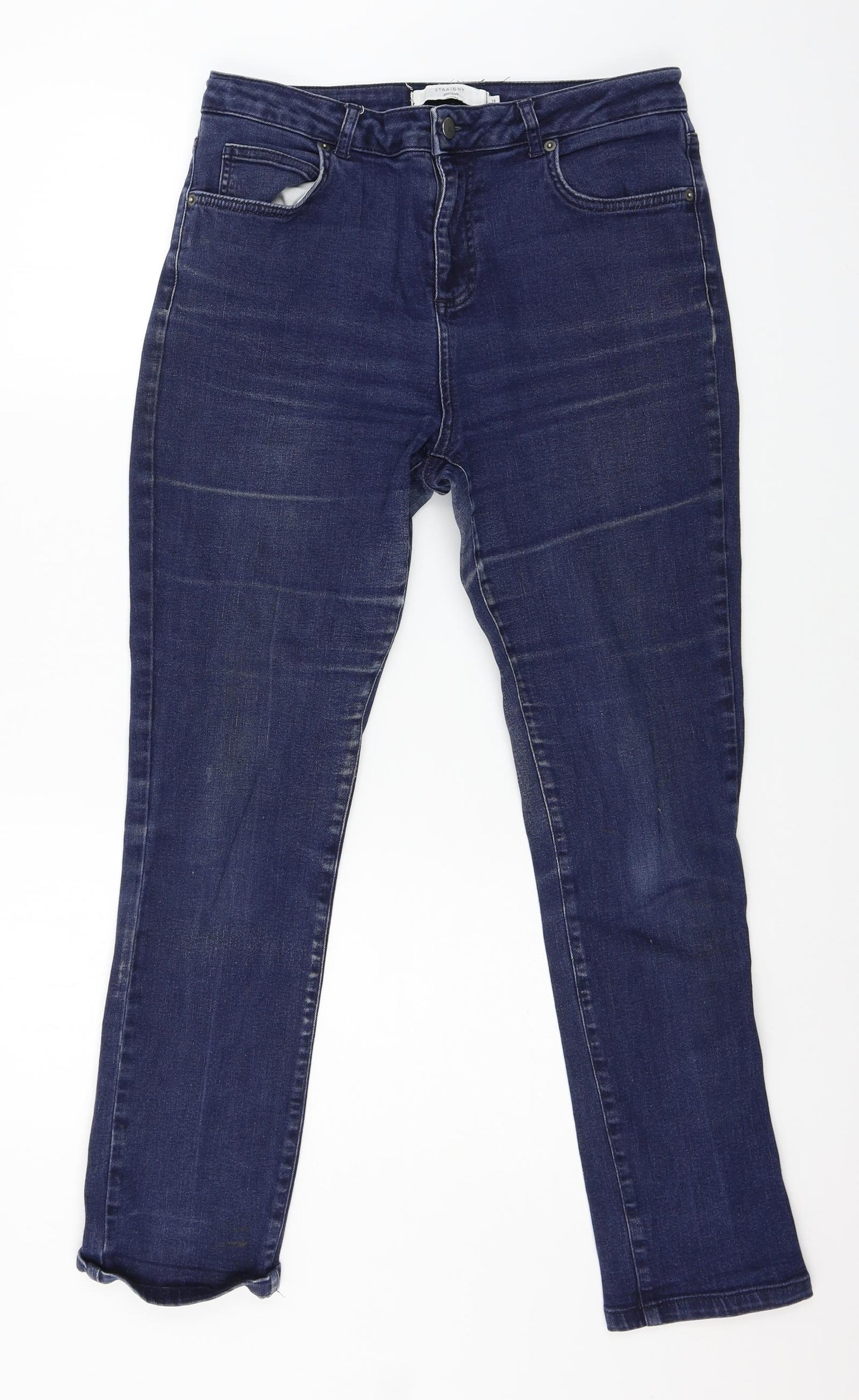 NEXT Womens Blue  Denim Skinny Jeans Size 14 L27 in