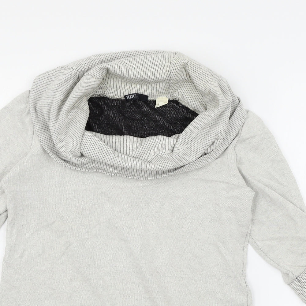 BDG Womens Grey  Jersey Pullover Jumper Size S