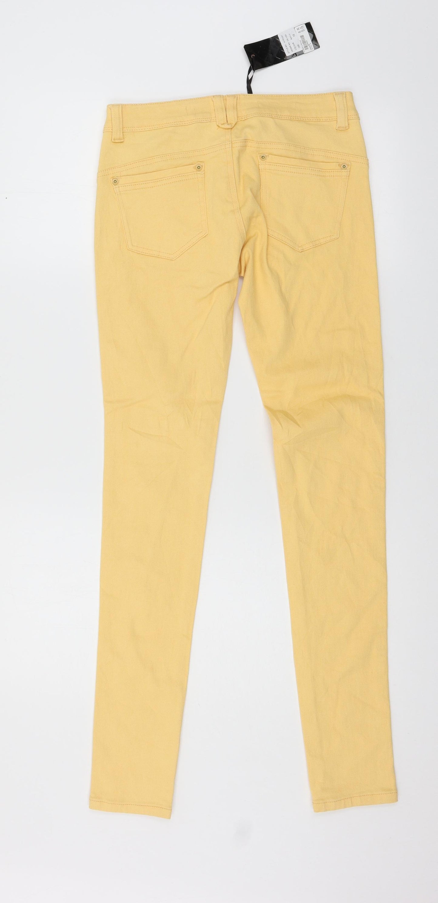 PARISIAN SIGNATURE Womens Orange  Denim Skinny Jeans Size 10 L30 in