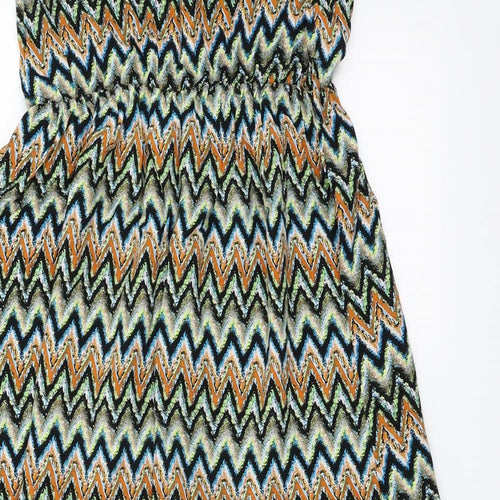 Alice & You Womens Multicoloured Striped  Fit & Flare  Size 10