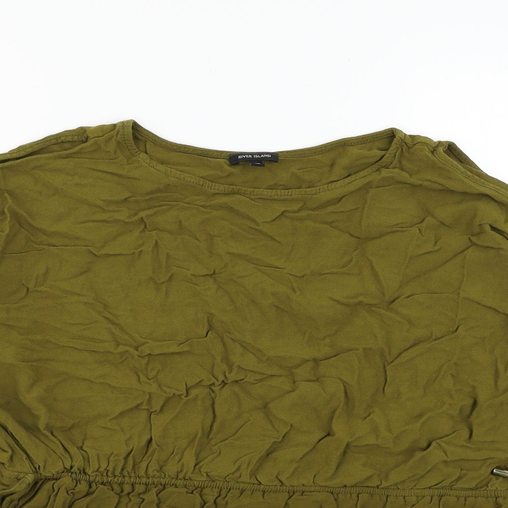 River Iskand Womens Green   Basic Blouse Size 16