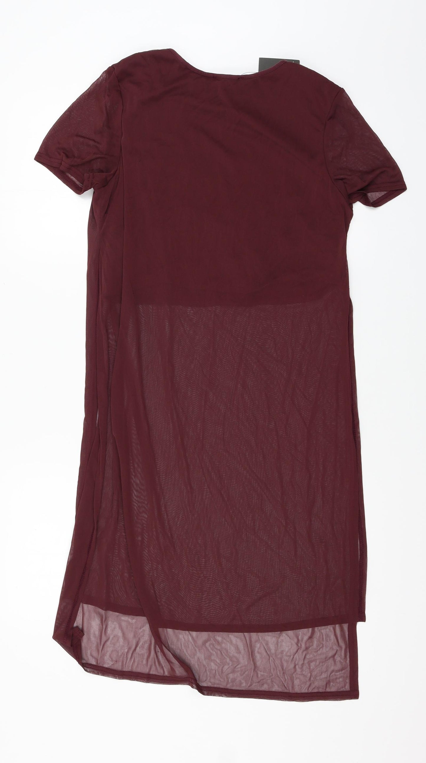 Atmosphere Womens Purple  Chiffon Basic T-Shirt Size 16