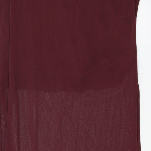 Atmosphere Womens Purple  Chiffon Basic T-Shirt Size 16
