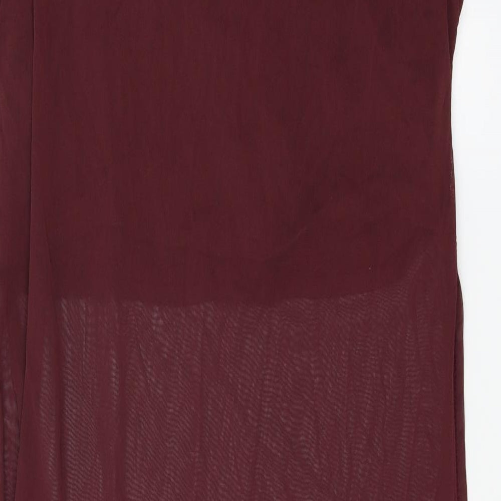 Atmosphere Womens Purple  Chiffon Basic T-Shirt Size 16
