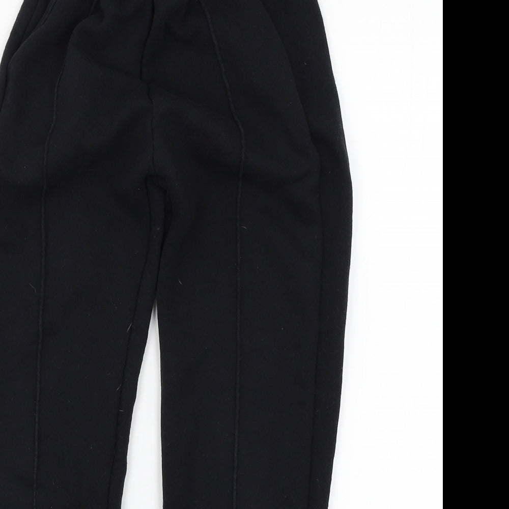 Zara Boys Black  Jersey Jogger Trousers Size 10 Years