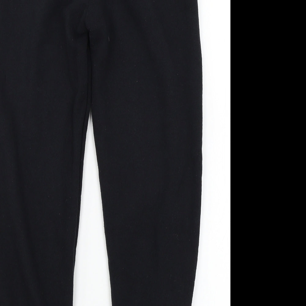 Zara Boys Black  Jersey Jogger Trousers Size 10 Years