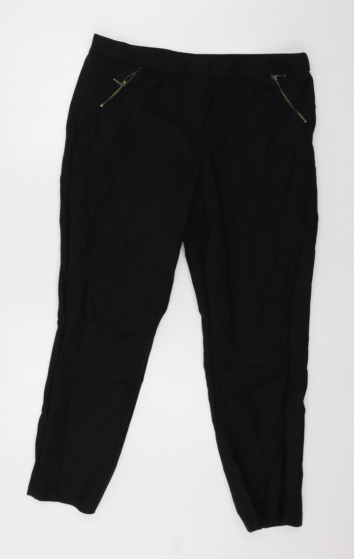 Atmosphere Womens Black Trousers Size 18 L27 in