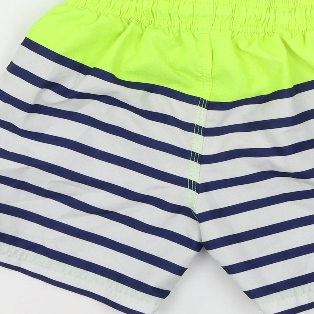 Matalan Boys Black Striped  Sweat Shorts Size 6-7 Years