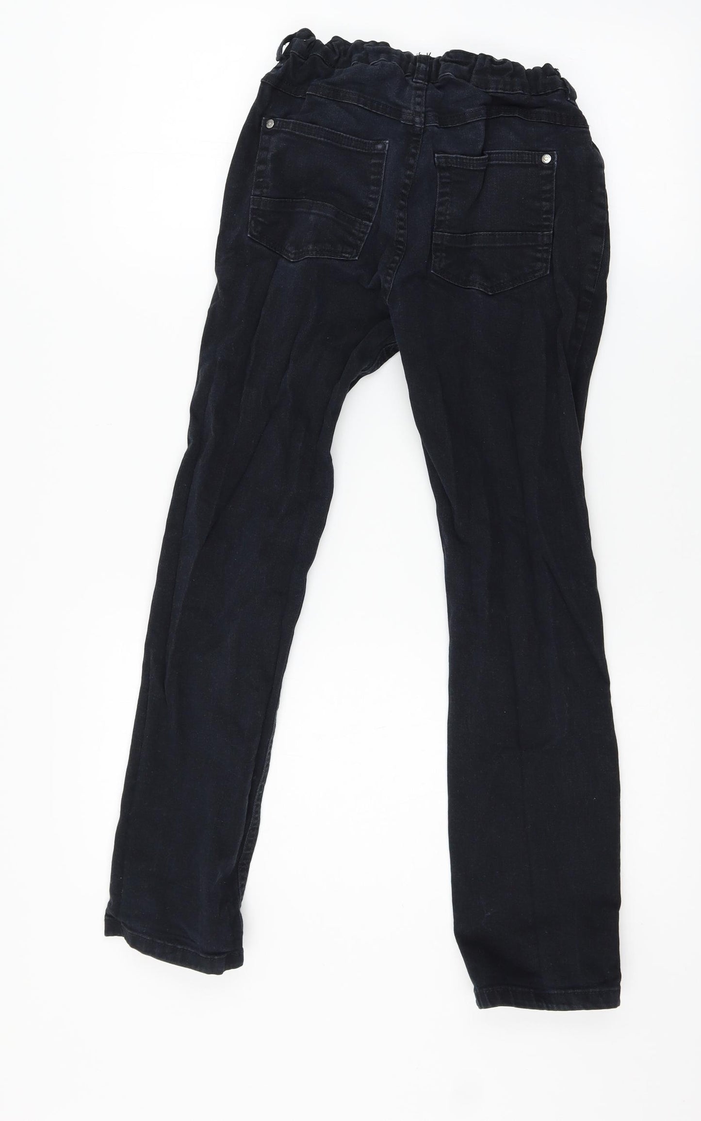 George Boys Black  Denim Straight Jeans Size 12-13 Years