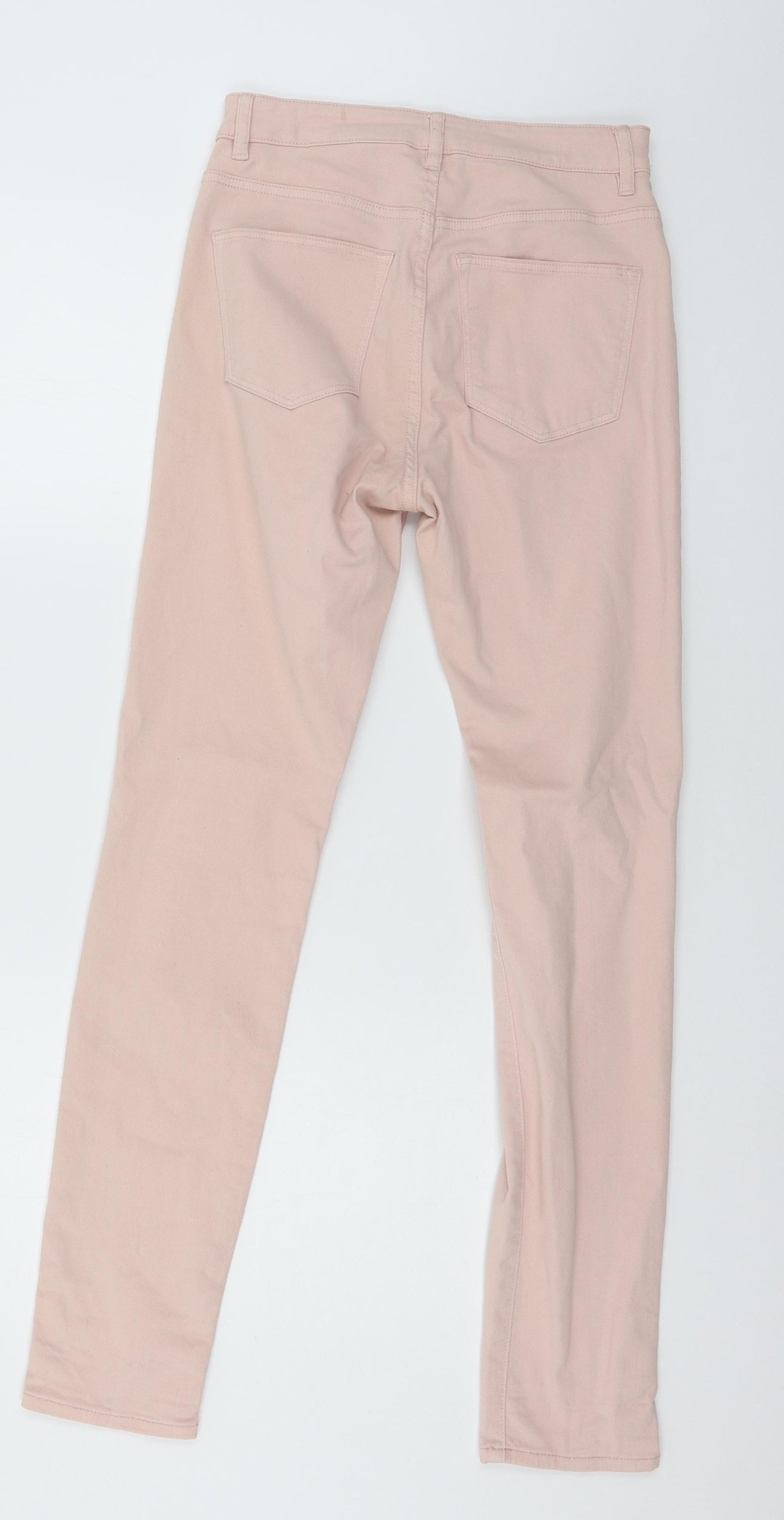 H&M Womens Pink  Denim Skinny Jeans Size 8 L29 in