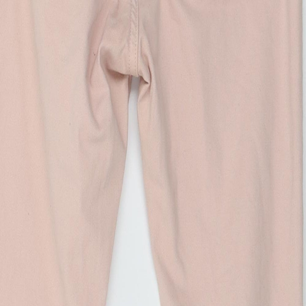 H&M Womens Pink  Denim Skinny Jeans Size 8 L29 in