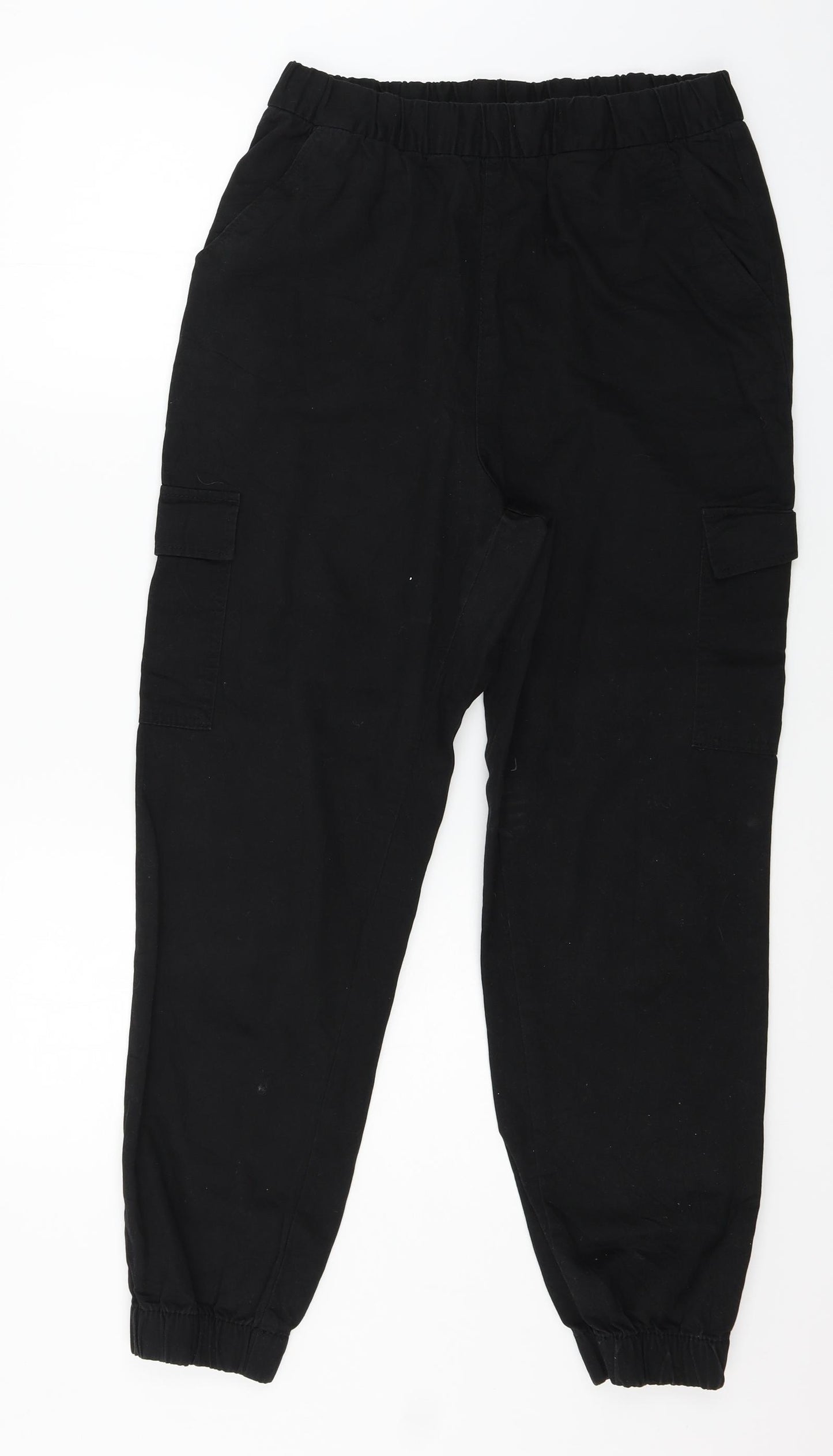 Divided by H&M Womens Black   Cargo Trousers Size 14 L28 in