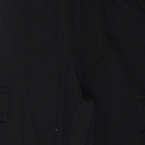 Divided by H&M Womens Black   Cargo Trousers Size 14 L28 in