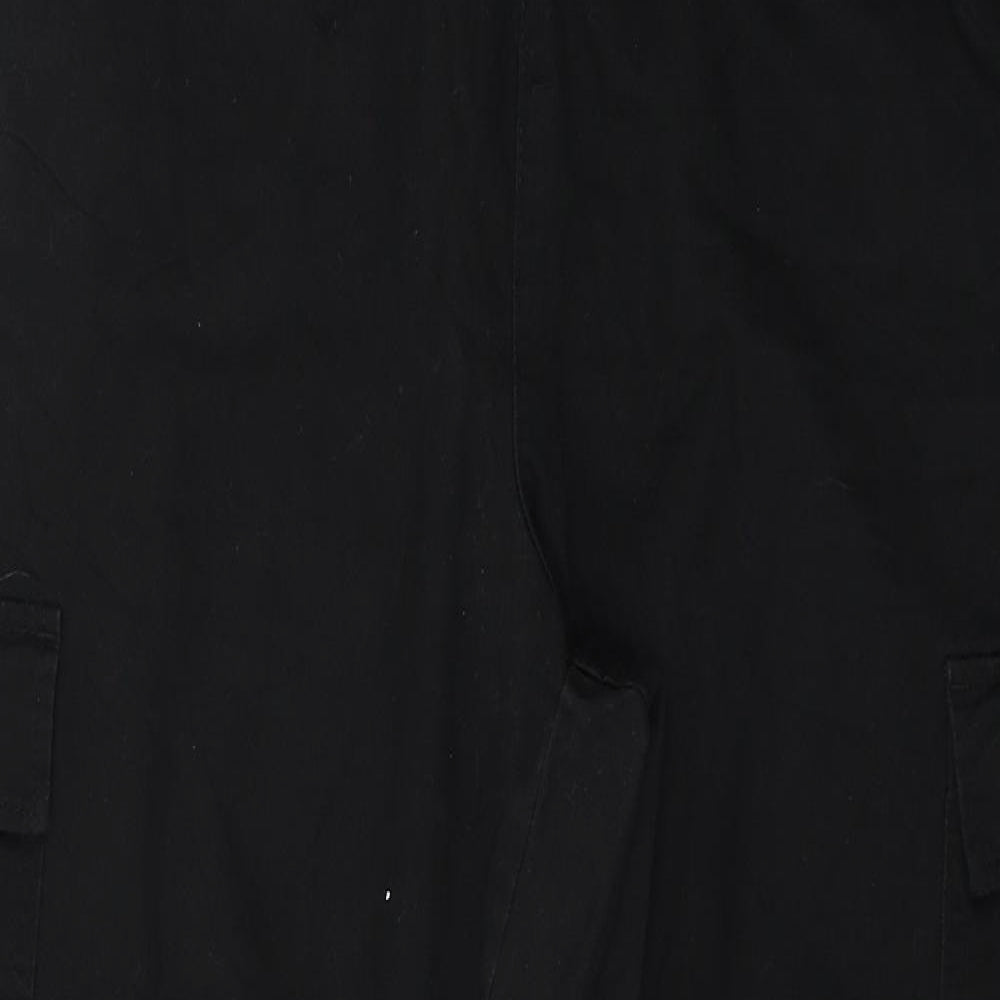 Divided by H&M Womens Black   Cargo Trousers Size 14 L28 in