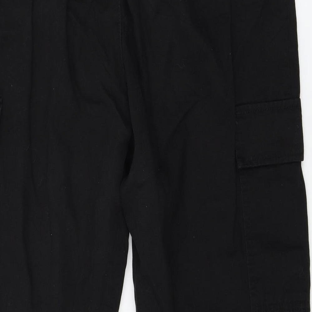 Divided by H&M Womens Black   Cargo Trousers Size 14 L28 in