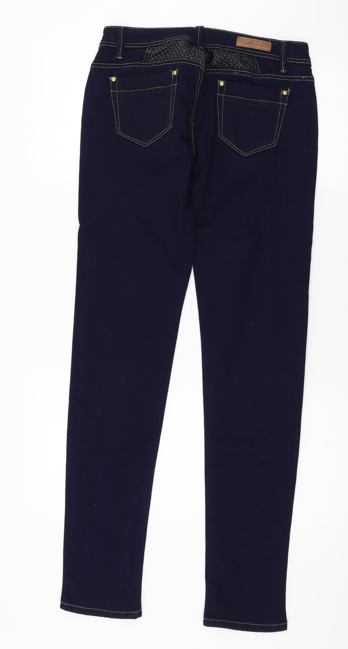 Fashion You Womens Blue  Denim Skinny Jeans Size 32 in L32 in