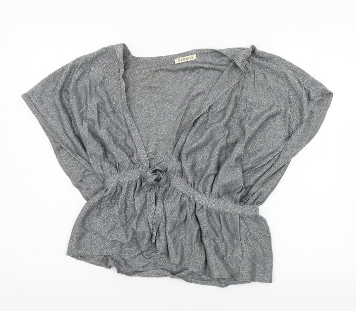 George Womens Grey Knit Cardigan Jumper Size 12