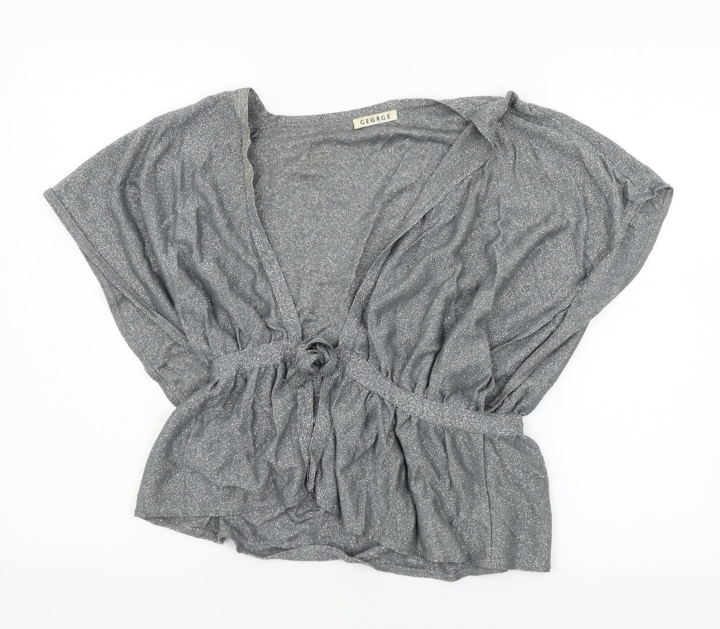 George Womens Grey  Knit Cardigan Jumper Size 12