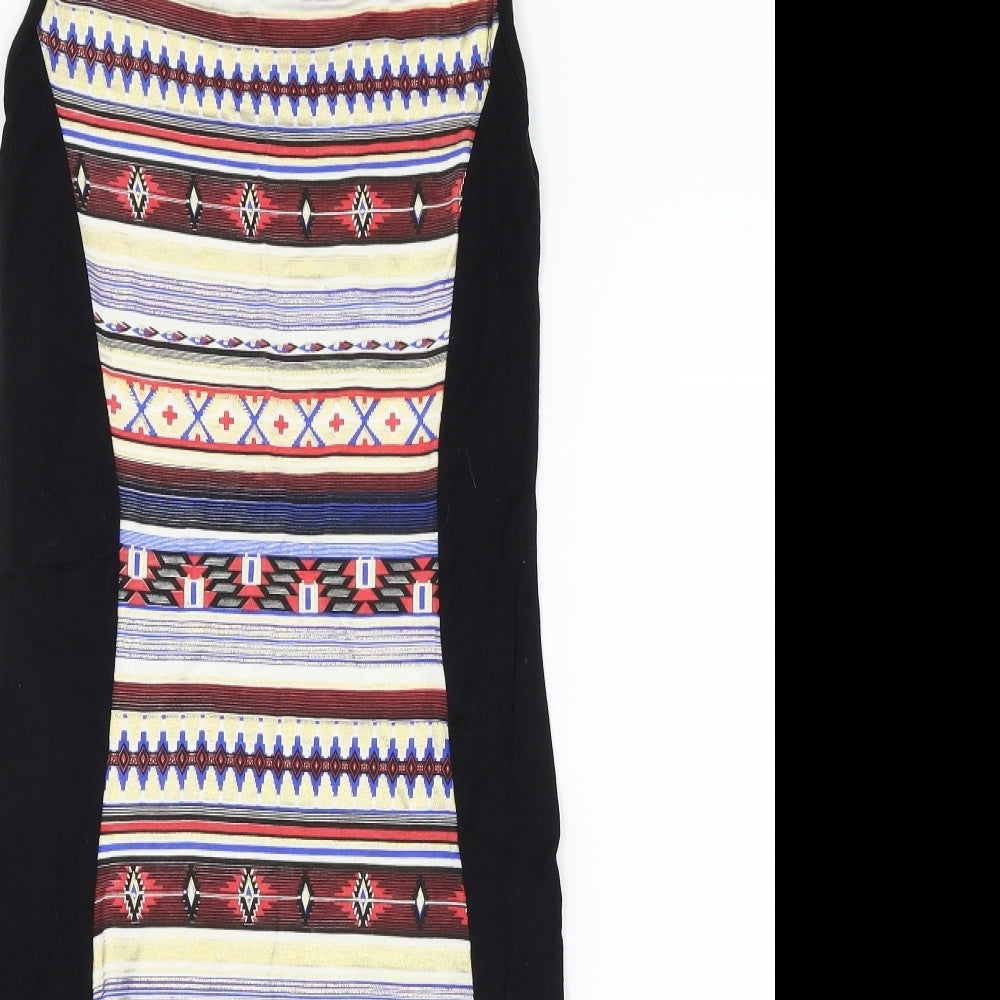 PARISIAN SIGNATURE Womens Multicoloured Geometric Jersey Bodycon  Size S