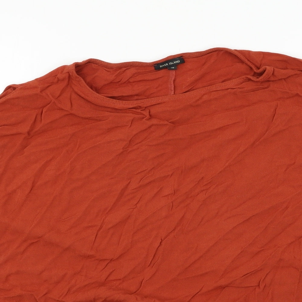 River Island Womens Red   Basic Blouse Size 18